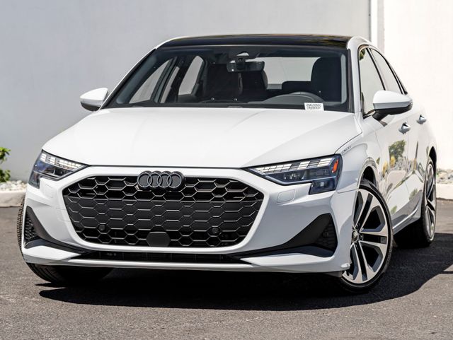 Glacier White Metallic 2025 Audi A3 quattro Premium 40 TFSI Sedan All-Wheel Drive 7-Speed Automatic