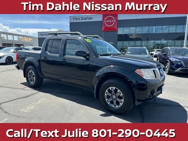 Super Black 2015 Nissan Frontier Pickup Truck Four-Wheel Drive 5-Speed Automatic Overdrive