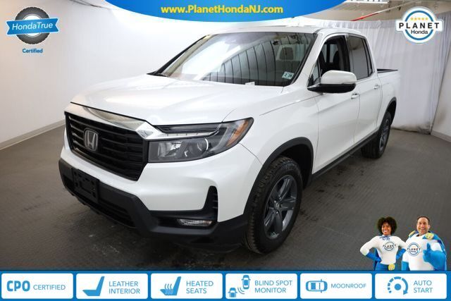 Platinum White Pearl 2023 Honda Ridgeline RTL-E AWD Pickup Truck All-Wheel Drive 9-Speed Automatic