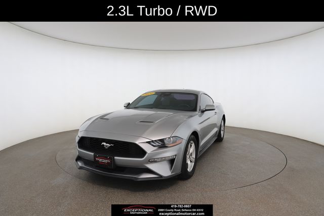 Silver 2021 Ford Mustang EcoBoost Coupe RWD Coupe Rear-Wheel Drive Automatic