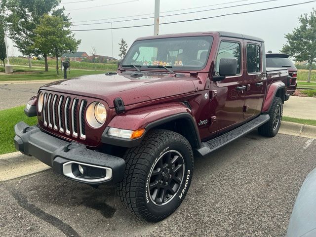 2022 Jeep Gladiator Overland - Snazzberry Pearlcoat exterior view 1