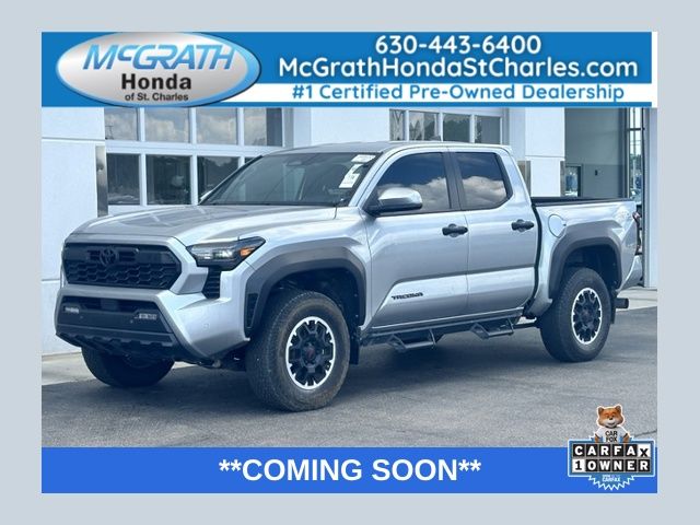 Celestial Silver Metallic 2024 Toyota Tacoma Pickup Truck Four-Wheel Drive 8-Speed Automatic
