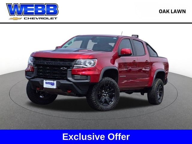 Cherry Red Tintcoat 2021 Chevrolet Colorado Pickup Truck Four-Wheel Drive 6-Speed Automatic