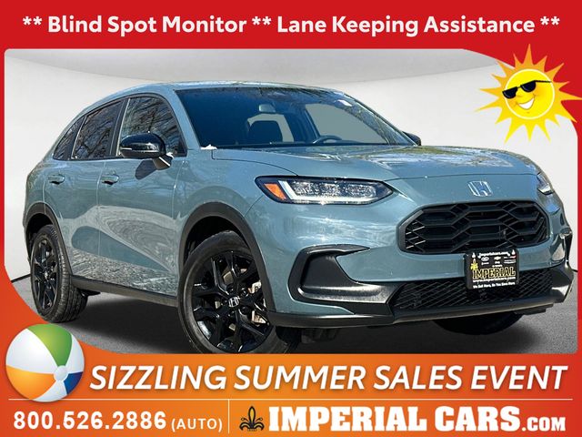 Gray (Modern Steel Metallic) 2023 Honda HR-V Sport AWD SUV / Crossover All-Wheel Drive Continuously Variable Transmission