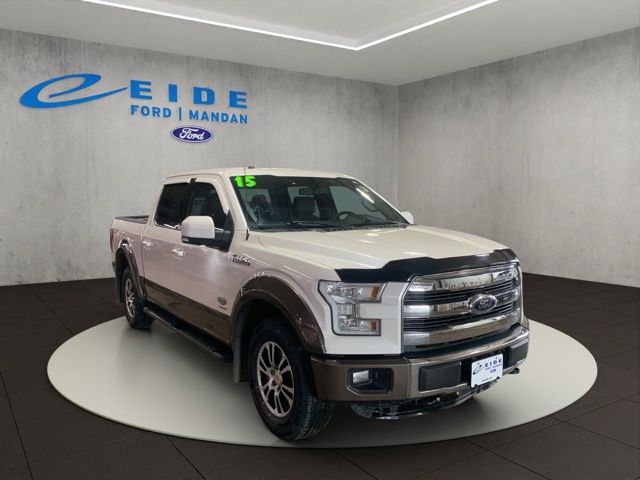 White Platinum Metallic Tri-Coat 2015 Ford F-150 Pickup Truck Four-Wheel Drive 6-Speed Automatic