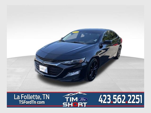 Black 2023 Chevrolet Malibu LT with 1LT FWD Sedan Front-Wheel Drive Continuously Variable Transmission