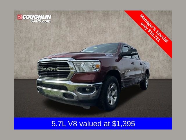 Delmonico Red Pearlcoat 2019 RAM 1500 Big Horn Crew Cab 4WD Pickup Truck Four-Wheel Drive 8-Speed Automatic