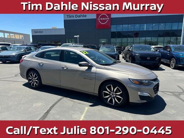 Mineral Gray Metallic 2022 Chevrolet Malibu Sedan Front-Wheel Drive Continuously Variable Transmission