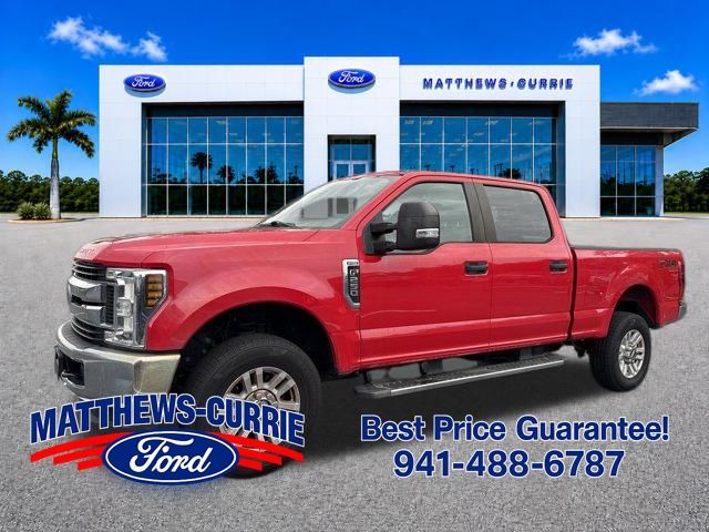 Race Red 2019 Ford F-250 Super Duty XL Crew Cab 4WD Pickup Truck Four-Wheel Drive 6-Speed Automatic