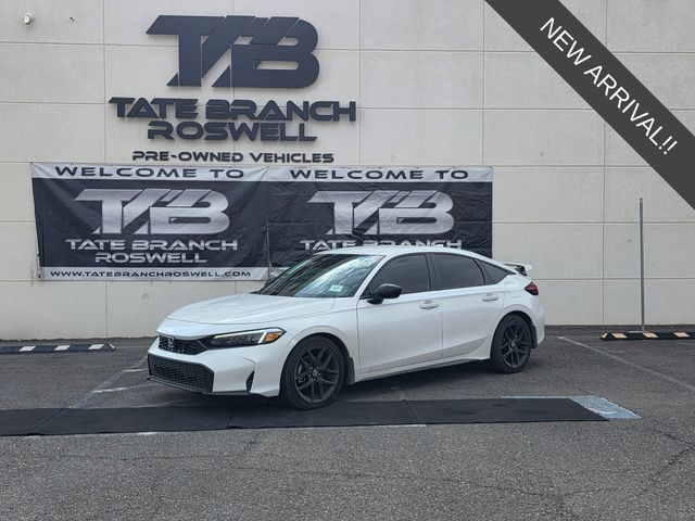 White 2026 Honda Civic Hatchback Hatchback Front-Wheel Drive Continuously Variable Transmission