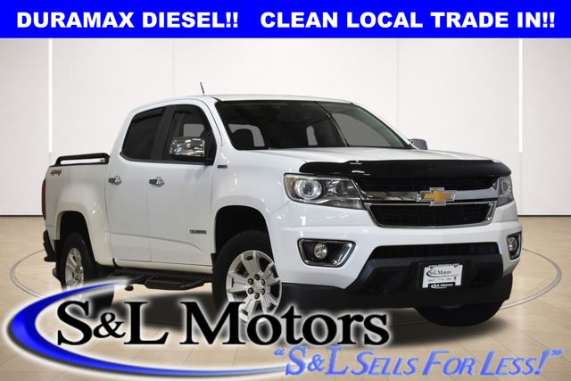 Summit White 2018 Chevrolet Colorado LT Crew Cab 4WD Pickup Truck Four-Wheel Drive 6-Speed Automatic