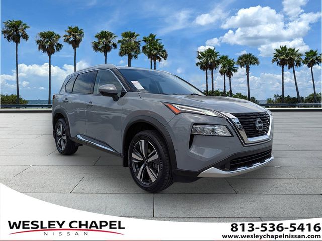 Boulder Gray Pearl 2023 Nissan Rogue Platinum AWD SUV / Crossover All-Wheel Drive Continuously Variable Transmission