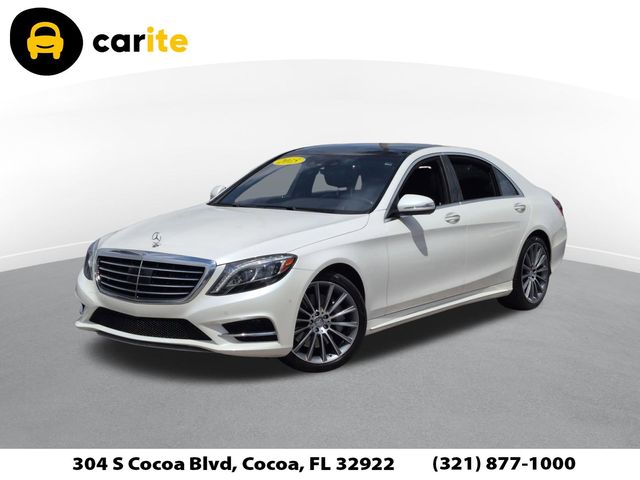 White 2015 Mercedes-Benz S-Class S 550 Sedan Rear-Wheel Drive 7-Speed Automatic