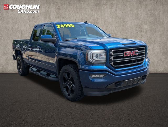 Stone Blue Metallic 2019 GMC Sierra 1500 Limited Double Cab 4WD Pickup Truck Four-Wheel Drive 6-Speed Automatic Overdrive