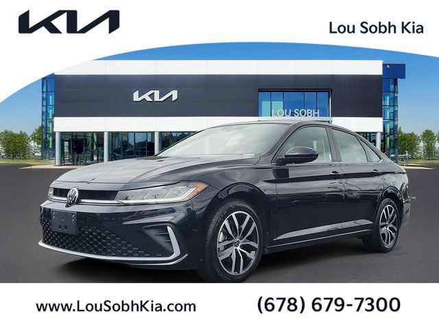 Deep Black Pearl 2025 Volkswagen Jetta Sedan Front-Wheel Drive 8-Speed Automatic