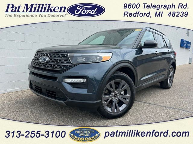 Blue Metallic 2024 Ford Explorer SUV / Crossover All-Wheel Drive Automatic