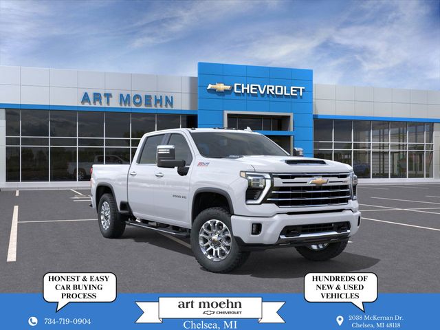 Summit White 2026 Chevrolet Silverado 2500HD LTZ Crew Cab 4WD Pickup Truck Four-Wheel Drive Automatic