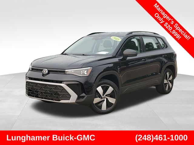 Black 2025 Volkswagen Taos SUV / Crossover All-Wheel Drive 8-Speed Automatic