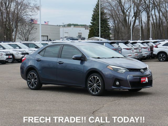 Slate Metallic 2015 Toyota Corolla S Plus Sedan Front-Wheel Drive Continuously Variable Transmission