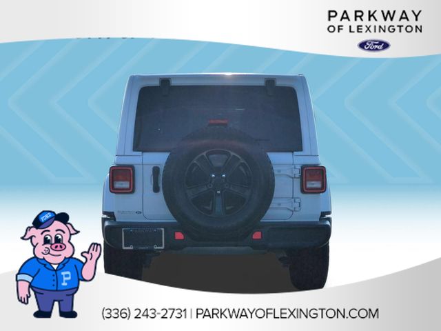 Used 2021 White Jeep Unlimited Sahara Altitude image 4