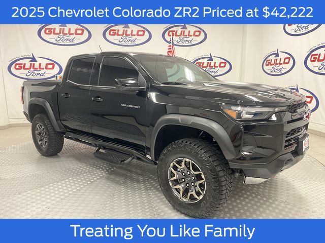 Black 2025 Chevrolet Colorado Pickup Truck Four-Wheel Drive 8-Speed Automatic