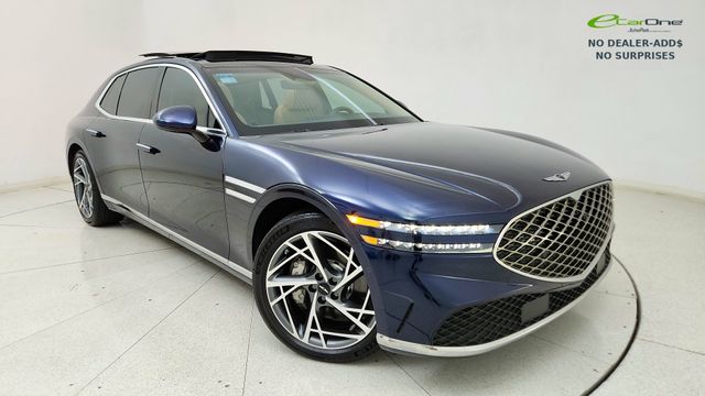 Capri Blue 2024 Genesis G90 3.5T AWD Sedan All-Wheel Drive 8-Speed Automatic