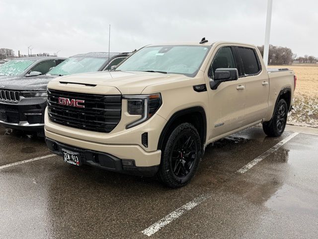 Desert Sand Metallic 2022 GMC Sierra 1500 Elevation Crew Cab 4WD Pickup Truck Four-Wheel Drive Automatic