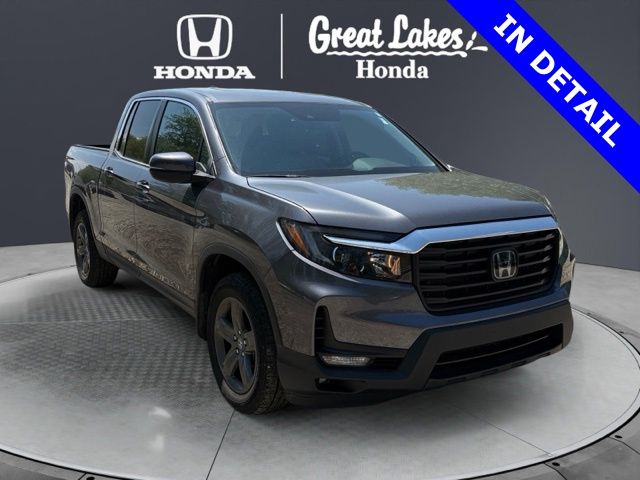Pacific Pewter Metallic 2023 Honda Ridgeline RTL AWD Pickup Truck All-Wheel Drive 9-Speed Automatic