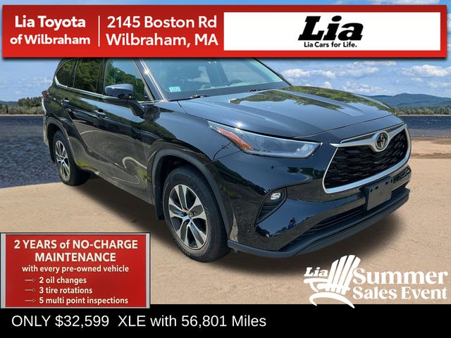 Midnight Black Metallic 2021 Toyota Highlander SUV / Crossover All-Wheel Drive 8-Speed Automatic