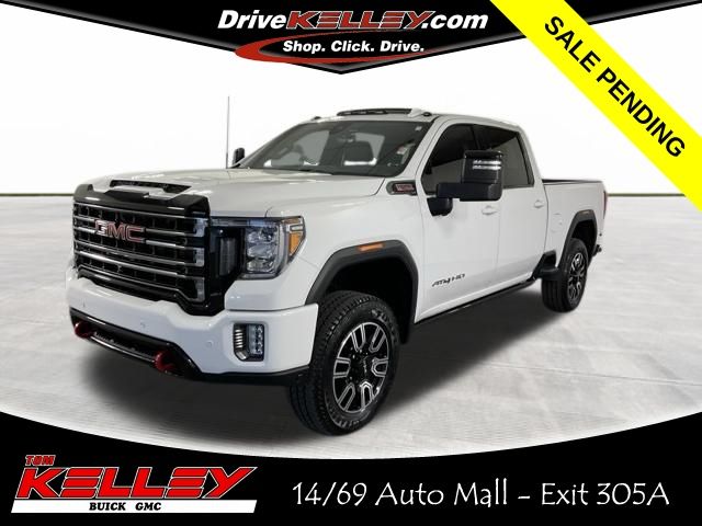 Summit White 2023 GMC Sierra 2500HD AT4 Crew Cab 4WD Pickup Truck Four-Wheel Drive Automatic