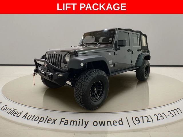 Gray (Granite Crystal Metallic Clearcoat) 2017 Jeep Wrangler Unlimited Sport 4WD SUV / Crossover Four-Wheel Drive 5-Speed Automatic