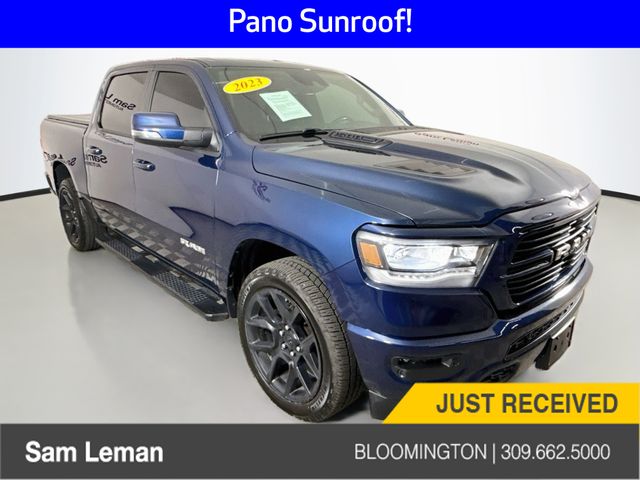 Patriot Blue Pearlcoat 2023 RAM 1500 Pickup Truck Four-Wheel Drive 8-Speed Automatic