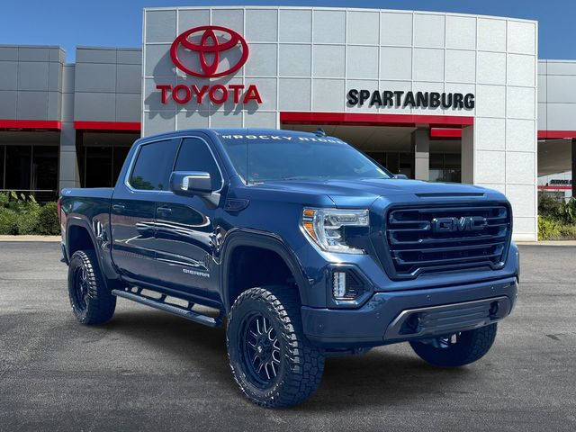 Pacific Blue Metallic 2020 GMC Sierra 1500 SLT Crew Cab 4WD Pickup Truck Four-Wheel Drive Automatic