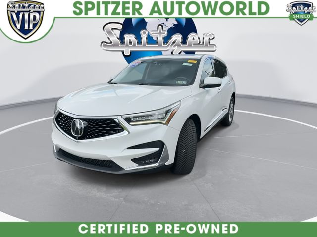 2020 Acura RDX Advance Package White at Klick Lewis Buick Chevrolet