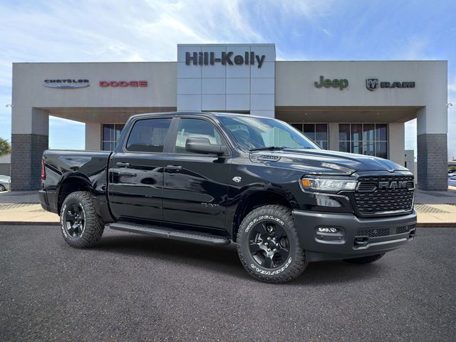 Diamond Black Crystal Pearlcoat 2026 RAM 1500 Warlock Crew Cab 4WD Pickup Truck Four-Wheel Drive 8-Speed Automatic