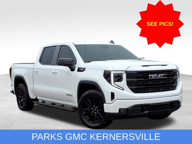 Summit White 2022 GMC Sierra 1500 Elevation Crew Cab 4WD Pickup Truck Four-Wheel Drive Automatic