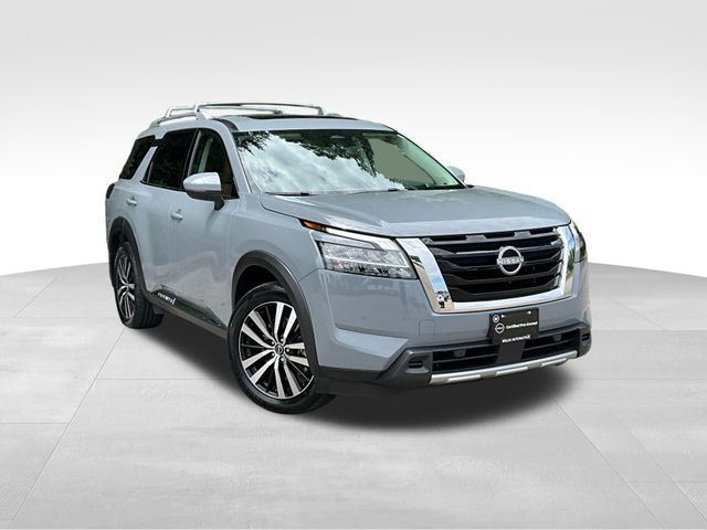 Boulder Gray Pearl 2023 Nissan Pathfinder SUV / Crossover All-Wheel Drive 9-Speed Automatic