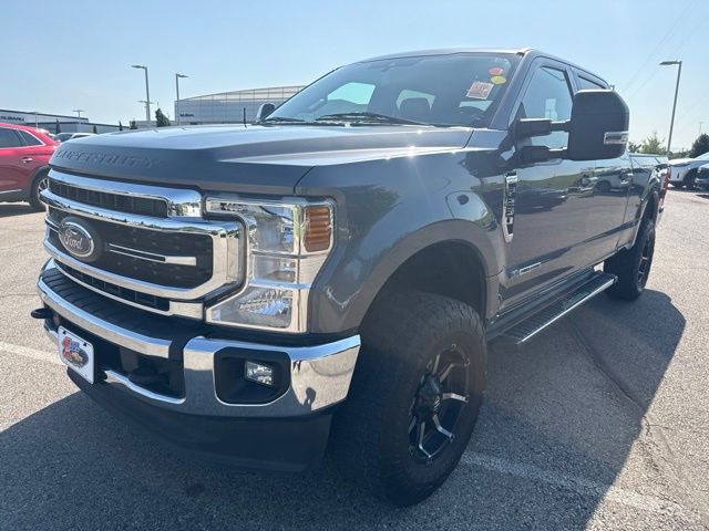Gray Metallic 2021 Ford F-250 Super Duty Pickup Truck Four-Wheel Drive Automatic