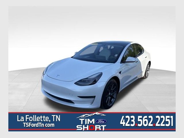 Pearl White Multi-Coat 2021 Tesla Model 3 Long Range AWD Sedan All-Wheel Drive 1-Speed Automatic