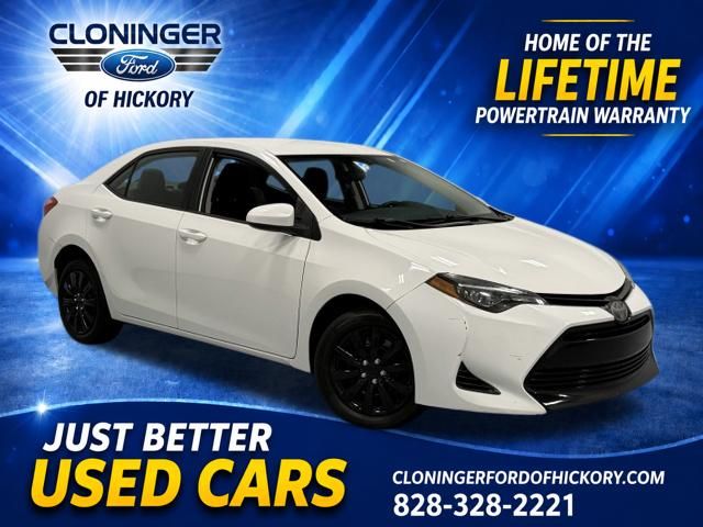 Super White 2019 Toyota Corolla Sedan Front-Wheel Drive Continuously Variable Transmission