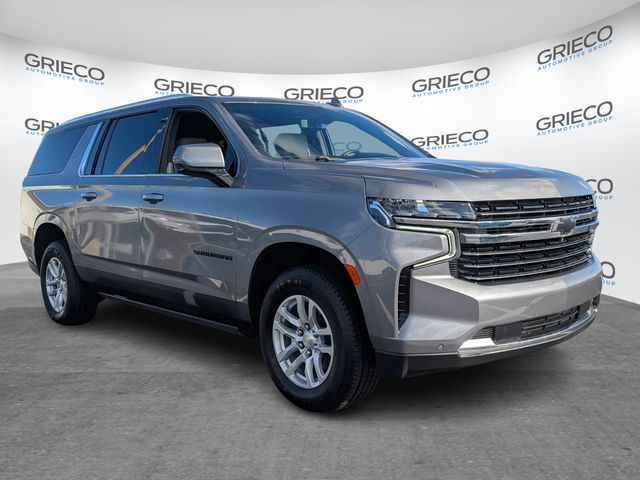 Gray (Satin Steel Metallic) 2022 Chevrolet Suburban LT 4WD SUV / Crossover Four-Wheel Drive