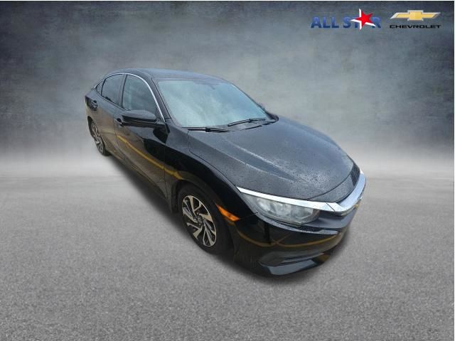 Gray (Modern Steel Metallic) 2018 Honda Civic EX Sedan Front-Wheel Drive Continuously Variable Transmission