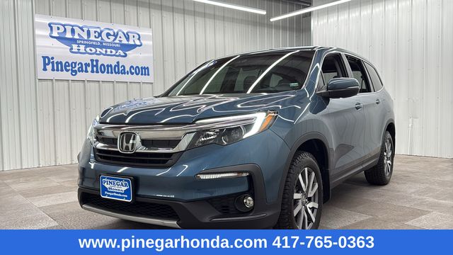 Gray (Steel Sapphire Metallic) 2022 Honda Pilot EX-L AWD SUV / Crossover All-Wheel Drive 9-Speed Automatic