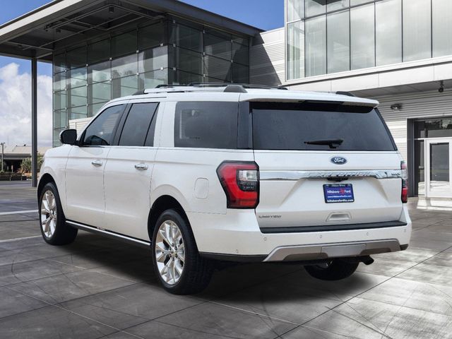 2018 White Platinum Metallic Tri-Coat Ford Expedition Max Limited RWD SUV