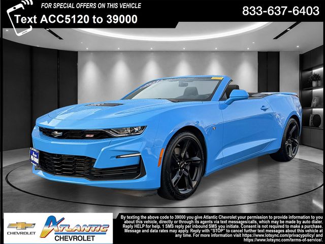 Blue 2023 Chevrolet Camaro 1SS Convertible RWD Convertible Rear-Wheel Drive 6-Speed Manual