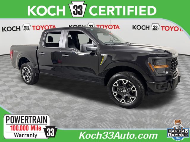 Black Metallic 2024 Ford F-150 Pickup Truck Four-Wheel Drive Automatic