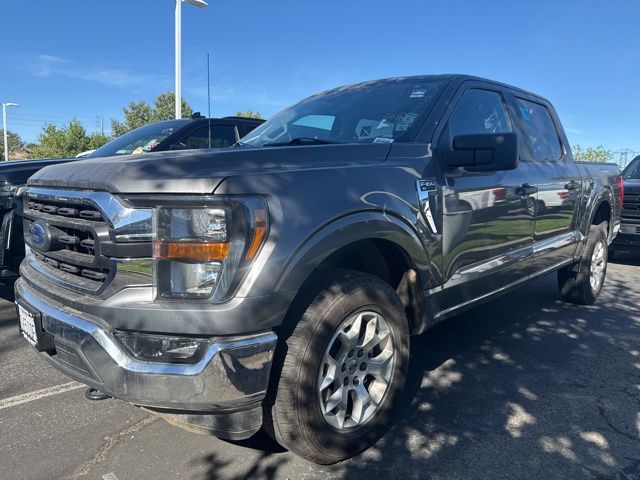 Gray Metallic 2023 Ford F-150 XLT SuperCrew 4WD Pickup Truck Four-Wheel Drive Automatic