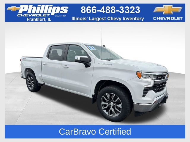Summit White 2023 Chevrolet Silverado 1500 Pickup Truck Four-Wheel Drive 8-Speed Automatic
