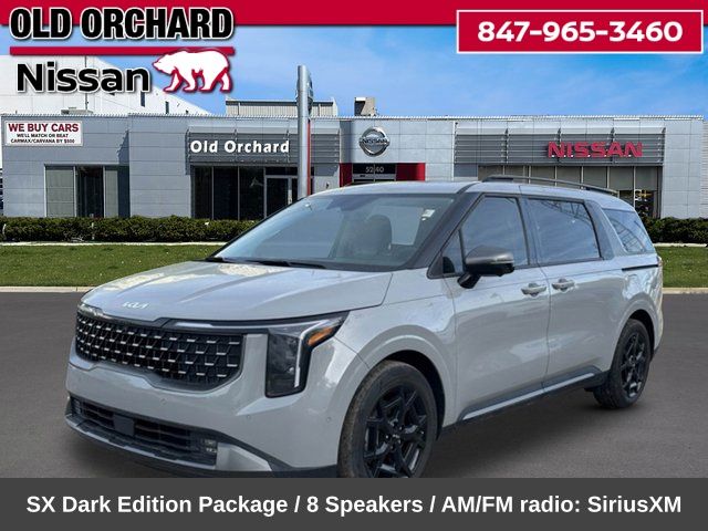 Ceramic Silver 2025 Kia Carnival SX FWD Minivan Front-Wheel Drive 8-Speed Automatic