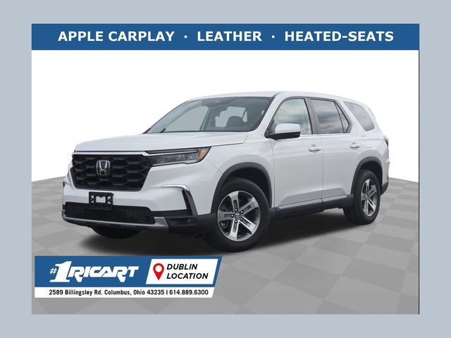 Platinum White Pearl 2023 Honda Pilot EX-L AWD with Captains Chairs SUV / Crossover All-Wheel Drive Automatic